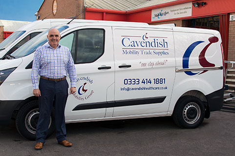 One of our Cavendish delivery vans with consultant