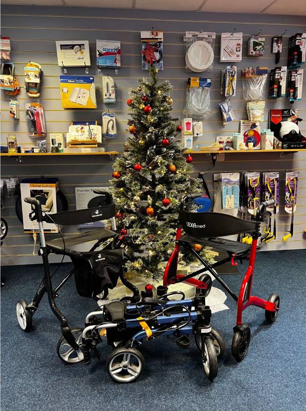 The Cavendish Health Care & Mobility showroom's Christmas tree