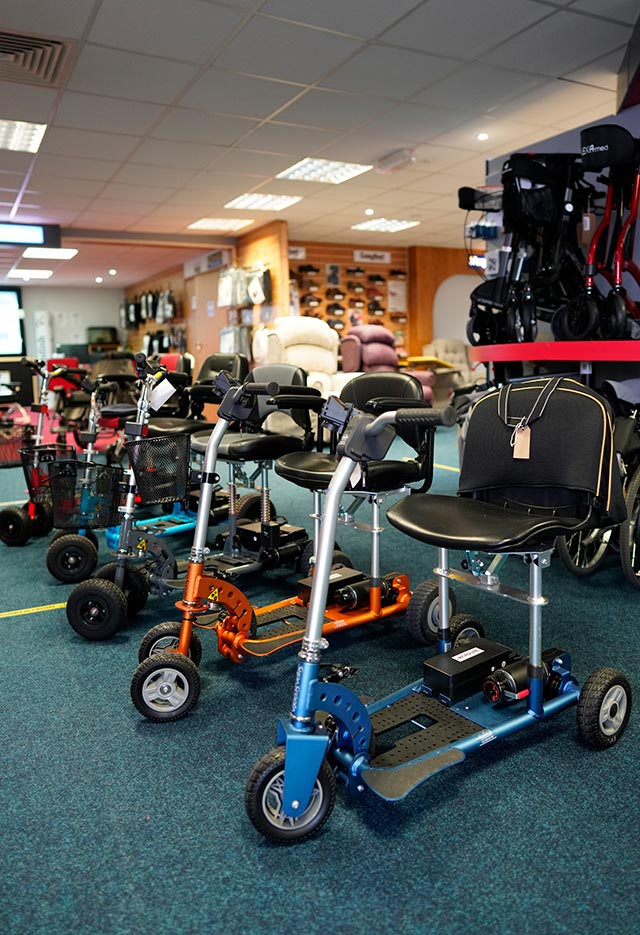 Cavendish Health Care & Mobility's showroom in Waterlooville