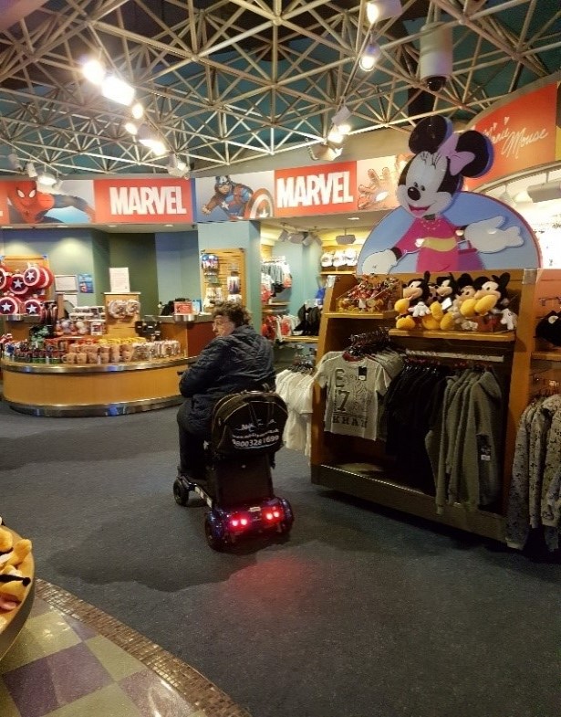 Photo from inside a Disneyland Paris shop