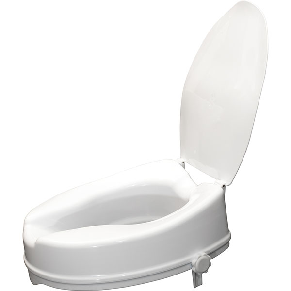 Viscount Raised Toilet Seat (with lid up)
