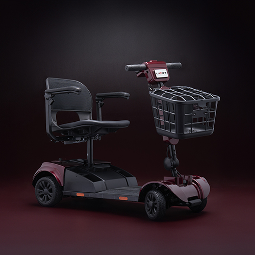 Licht E-TOURa Cherry Red mobility scooter Licht E-TOURa Cherry Red mobility scooter