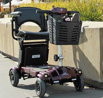 i3 folding scooter on pavement 