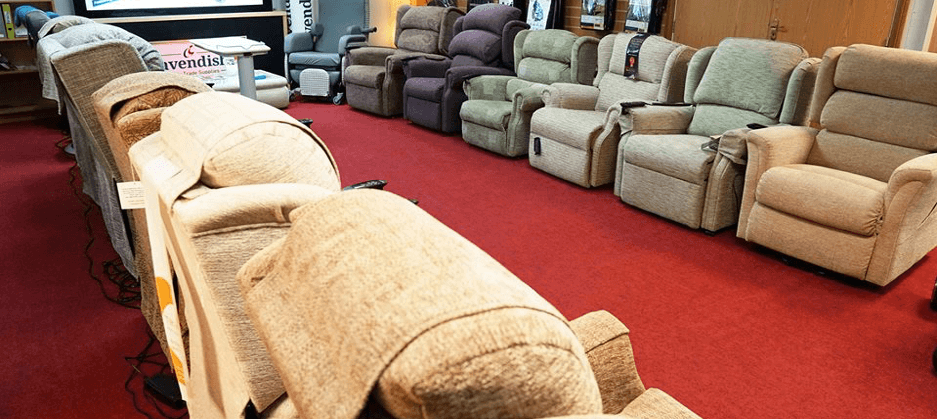 Selection of Riser Recliner Chairs at our Waterlooville Showroom