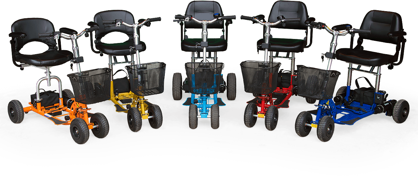 The SupaScoota range of portable, lightweight mobility scooters